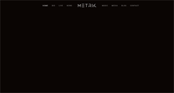 Desktop Screenshot of metrikmusic.com